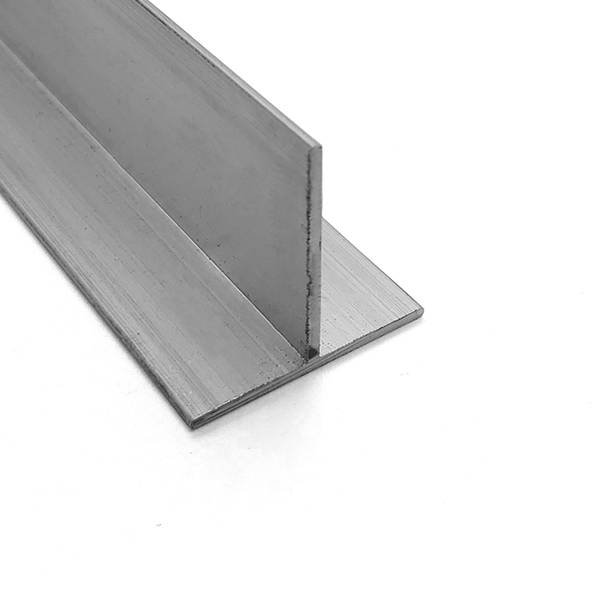 Pletina de aluminio natural de 1 metro. Tienda de perfilería online.